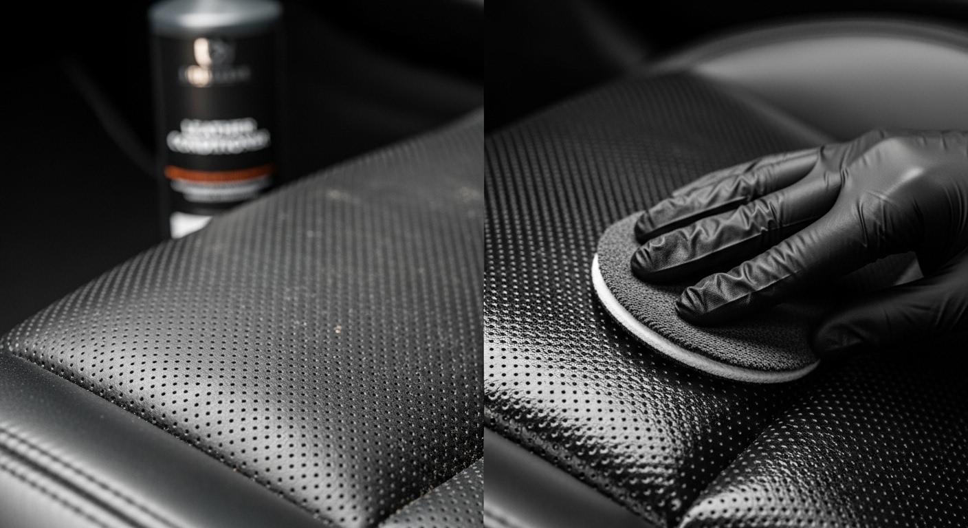 Lederreinigung und Pflege Detail